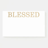 Gesegnetes Gold Post-it Klebezettel (Vorderseite)