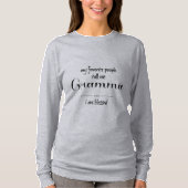 Gesegnetes Gramma (schwarzer Text) T-Shirt (Vorderseite)