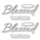 Gesegnetes Halo Religious Design für Christliches  Aufkleber (Vorderseite)