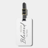 Gesegnetes Halo Religious Design für Christliches Gepäckanhänger (Vorderseite vertikal)