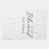 Gesegnetes Halo Religious Design für Christliches  Geschirrtuch (Horizontal)