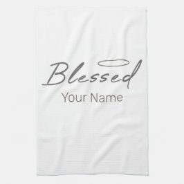 Gesegnetes Halo Religious Design für Christliches  Geschirrtuch