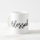 Gesegnetes Hashtag Kaffeetasse (Vorderseite Links)