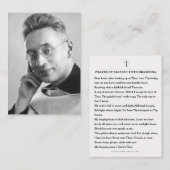 Gesegnetes Heiliges Titus Brandsma katholisches Ge Platzkarte (Vorne/Hinten)