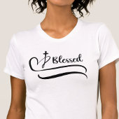 Gesegnetes Herz und Kreuz T-Shirt