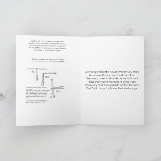 Gesegnetes Imbolc Karte (Innenseite)