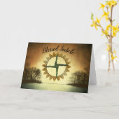 Gesegnetes Imbolc Pagan Wiccan Holiday Sabbat Blan Karte (Gelbe Blume)