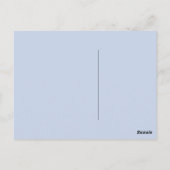 Gesegnetes Jom-Kippur-Schofar, Davidstern Postkarte (Rückseite)