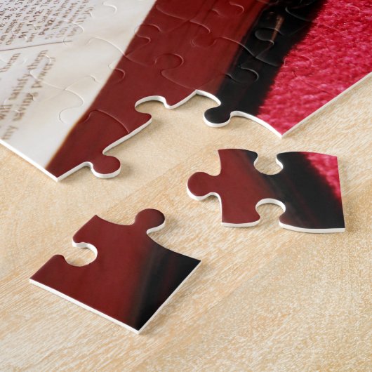 Gesegnetes Jungfrau-Mary-Bibel-Rosenbeet Puzzle (Seite)