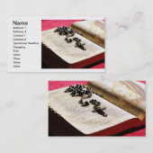 Gesegnetes Jungfrau-Mary-Bibel-Rosenbeet Visitenkarte (Vorne/Hinten)