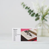 Gesegnetes Jungfrau-Mary-Bibel-Rosenbeet Visitenkarte (Stehend Vorderseite)