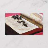 Gesegnetes Jungfrau-Mary-Bibel-Rosenbeet Visitenkarte (Rückseite)