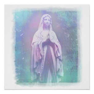 Gesegnetes Jungfrau-Mary-Plakat Poster