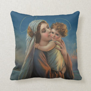 Gesegnetes Jungfrau-Mutter-Mary-Baby Jesus Kissen