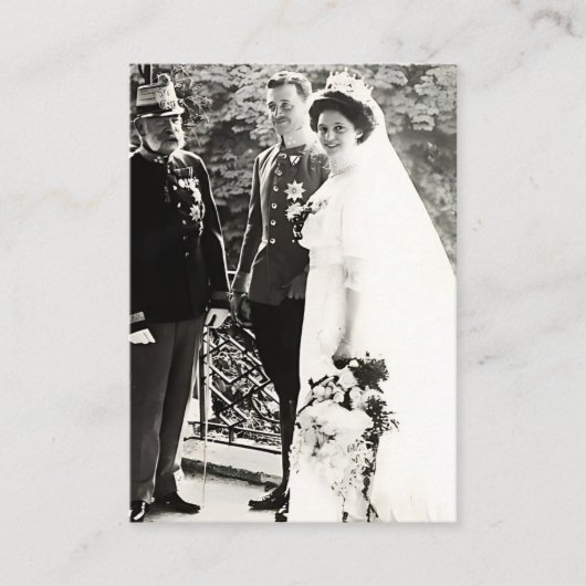 Gesegnetes Karl & Zita Wedding Holy Card Platzkarte (Vorderseite)