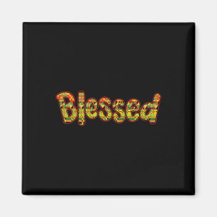 Gesegnetes Kente African Print Black History Month Magnet