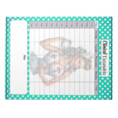 Gesegnetes Krankenpflege _ Klinischer Zeitplan Notizblock (Vorderseite)