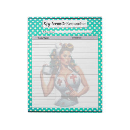 Gesegnetes Krankenpflegelchen _ Schlüsselbegriffe  Notizblock