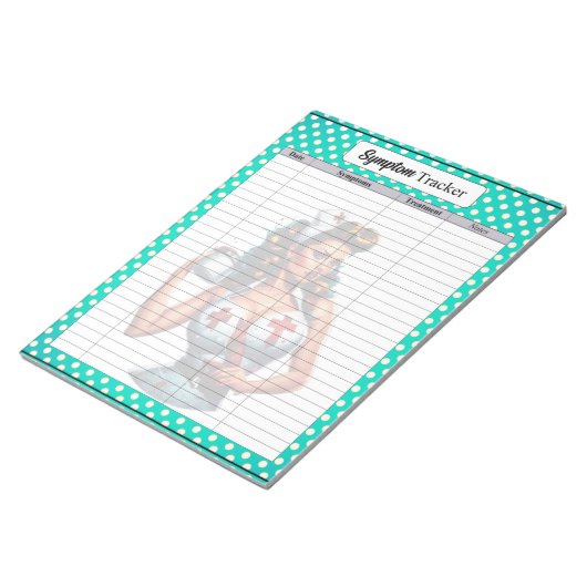 Gesegnetes Krankenpfropfen_ Symptom Tracker Notizblock (angewinkelt)