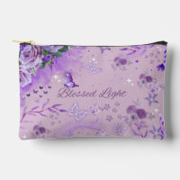 Gesegnetes Licht - Verzauberte lila Schminktasche