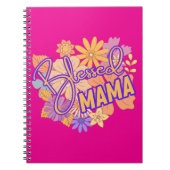 Gesegnetes MaMa mit Blume Notizblock (Vorderseite)