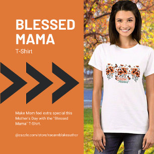 "Gesegnetes Mama" T - Shirt zum Muttertag