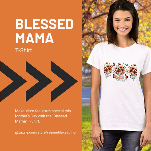 "Gesegnetes Mama" T - Shirt zum Muttertag