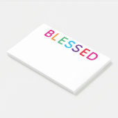 Gesegnetes, mehrfarbiges Licht 10 x 6 Post-it Klebezettel (angewinkelt)