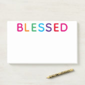 Gesegnetes, mehrfarbiges Licht 10 x 6 Post-it Klebezettel (Auf Schreibtisch)