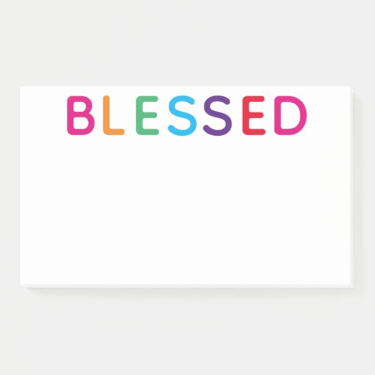Gesegnetes, mehrfarbiges Licht 10 x 6 Post-it Klebezettel (Vorderseite)