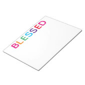 Gesegnetes, mehrfarbiges Licht 11 x 8,5 Notizblock (angewinkelt)