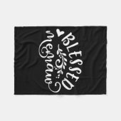 Gesegnetes Memorandum Großes Oma Fleecedecke (Vorderseite (Horizontal))