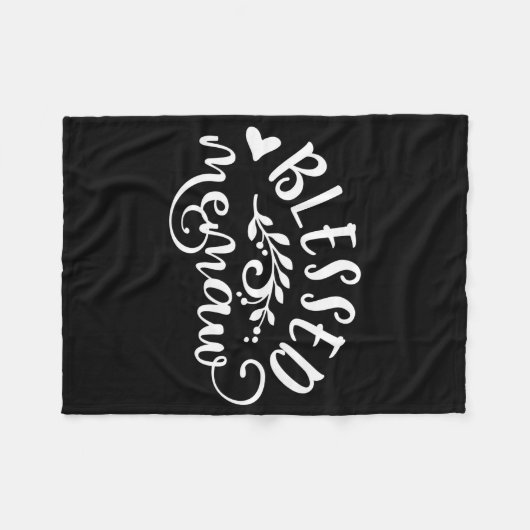 Gesegnetes Memorandum Großes Oma Fleecedecke (Vorderseite (Horizontal))