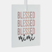 Gesegnetes Mimi | Geschenke für Mimi Oma Ornament Aus Glas (Vorderseite Rechts)
