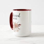 Gesegnetes Mimi | Psalm 127:3 | Fall Floral Tasse (Vorderseite Links)