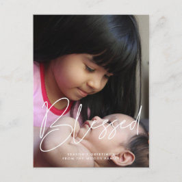 Gesegnetes Modernes minimalistisches Foto Postkarte