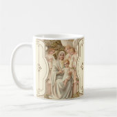 Gesegnetes Mutter-Baby Jesus mit Engeln Kaffeetasse (Links)