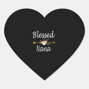 Gesegnetes Nana Shirt Erntedank Weihnachten Herz-Aufkleber