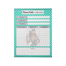 Gesegnetes Nurse Pinup _ Datensammlung Notizblock