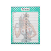 Gesegnetes Nurse Pinup_ Notizblock (Rotiert)