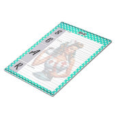 Gesegnetes Nurse Pinup_ SBAR-Template Notizblock (angewinkelt)