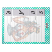 Gesegnetes Nurse Pinup_ SBAR-Template Notizblock (Vorderseite)