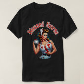 Gesegnetes Nurse Pinup T-Shirt (Design vorne)
