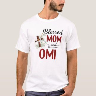 Gesegnetes Omi für Frauen Blume Dekoration Omi T-Shirt