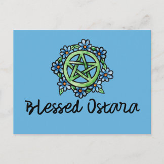Gesegnetes Ostara Postkarte