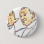 Gesegnetes Papst Johannes Paul II. Button (Vorderseite)