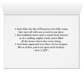 Gesegnetes Pfingsten mit Schriftzügen 2 (Innenansicht Horizontal (Unten))