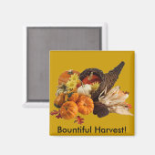 Gesegnetes, reichhaltiges, farbiges Cornucopia Magnet (Vorderseite/Rückseite)