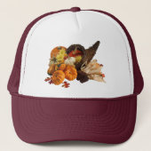 Gesegnetes, reichhaltiges, farbiges Cornucopia Truckerkappe (Vorderseite)
