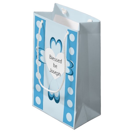 gesegnetes Schleifpapier Kleine Geschenktüte (Vorderseite Schrägansicht)